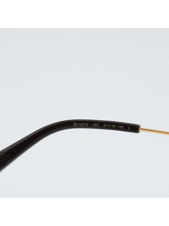 Bottega Veneta BV1237S 002 Sunglasses Gold Square Frame, Brown Lenses main image 5